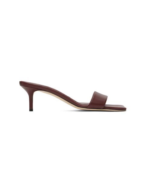 Aeyde Burgundy Ilvy Leather Mules