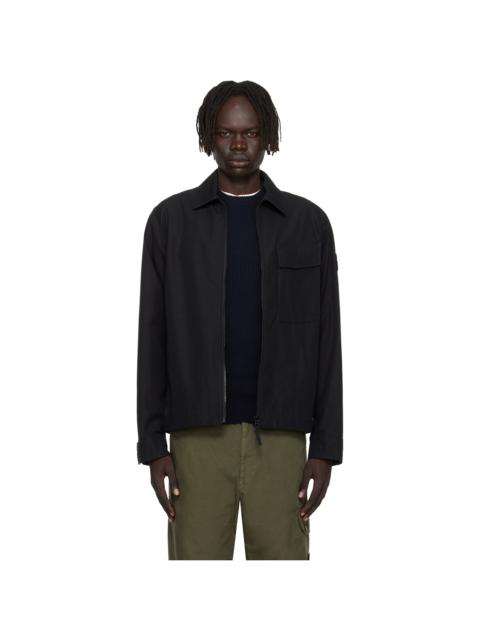 Stone Island Black 1200018 Weatherproof Cotton Canvas Jacket