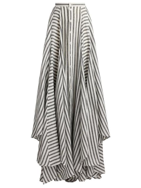 Ralph Lauren Umbrella Stripe Maxi Skirt