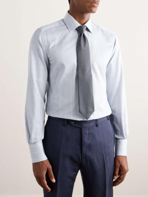 Prince of Wales Checked Cotton-Poplin Shirt