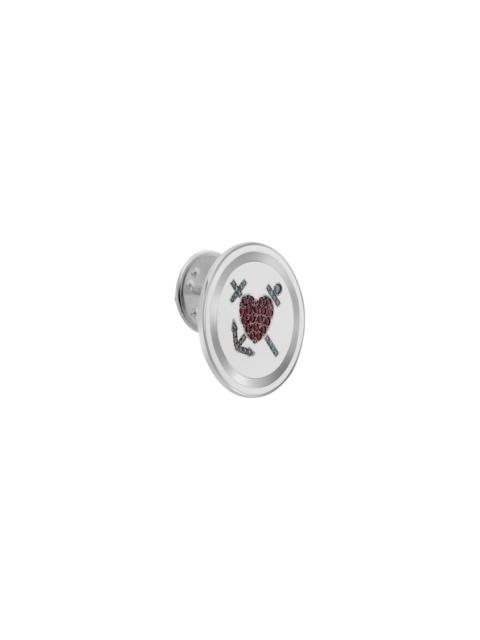 ILEANA MAKRI Women's Liberty 18K White Gold, Blue Diamond & Ruby Kastellorizo Pin - White Gold