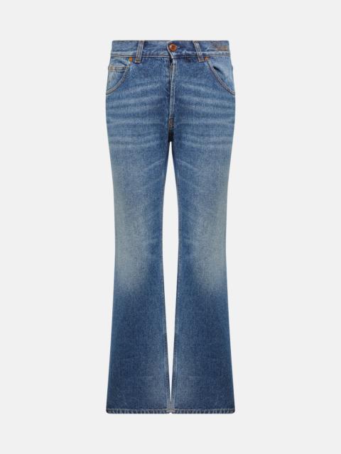 High-rise straight jeans