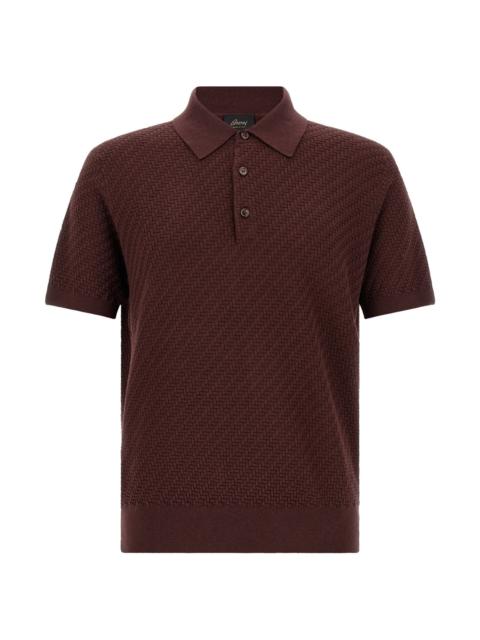 Brioni 'Trama' Weaving Polo