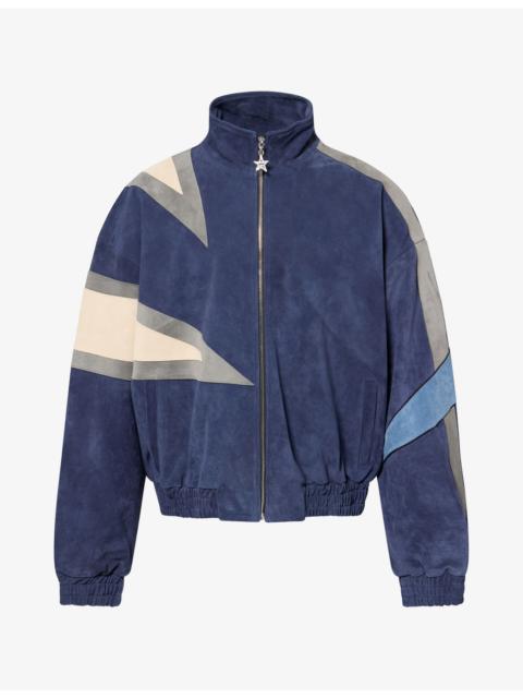 NAHMIAS MVP Star Suede Bomber Jacket