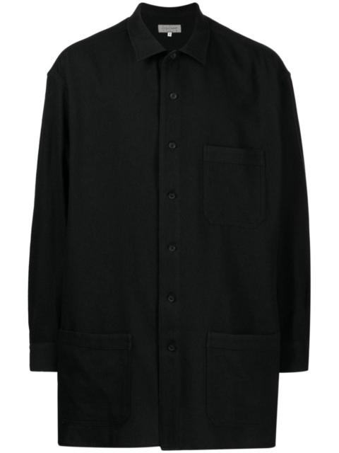 Yohji Yamamoto patch-pocket button-down shirt