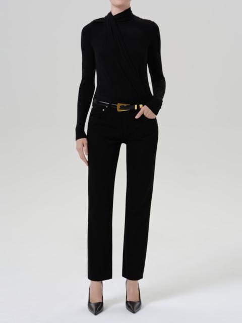 Citizens of Humanity Savannah Cigarette Jean In Solid Black
