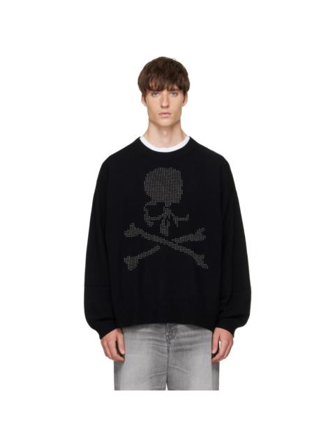MASTERMIND WORLD Black Beaded Crewneck Sweater