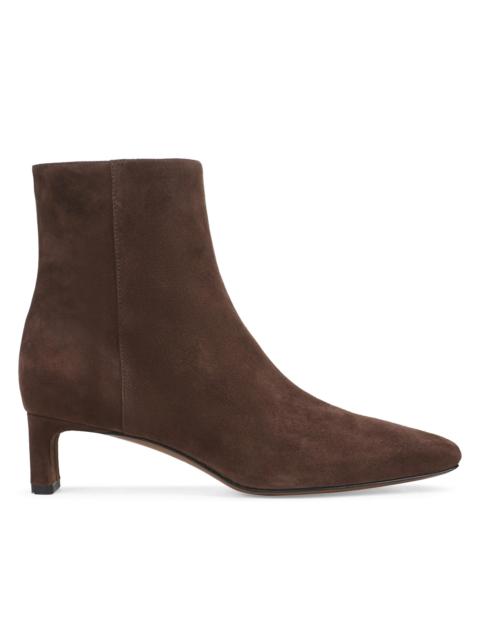 Vince Women's Lilith 45MM Suede Short Booties - Cacao Brown