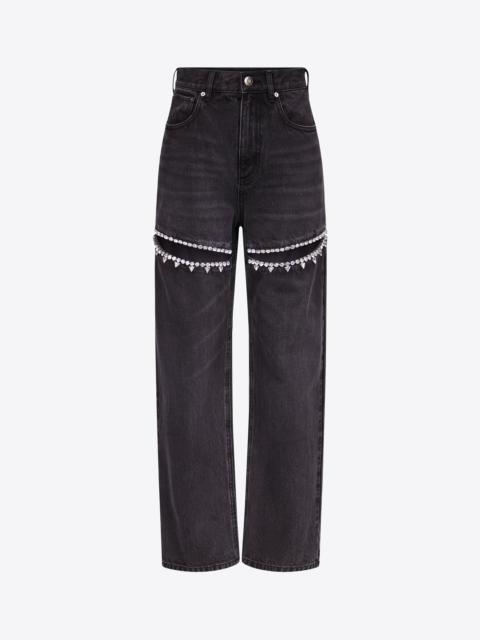 AREA CRYSTAL SLIT JEAN