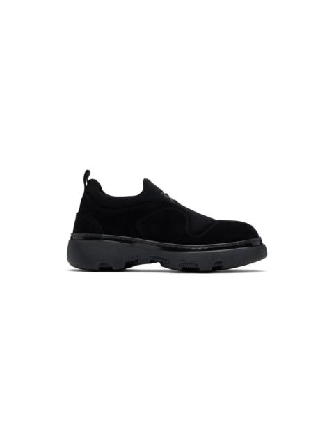 Black Suede Foam Sneakers