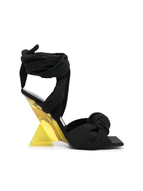 Duse 85mm sculpted-heel sandals
