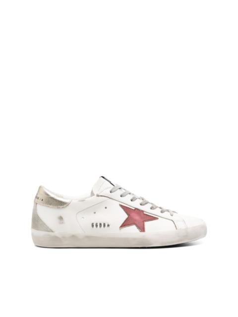 Super-Star distressed leather sneakers