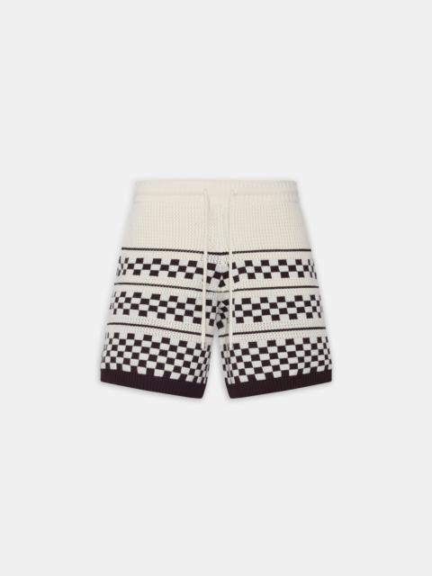 AMIRI CHECKERED MESH SHORT