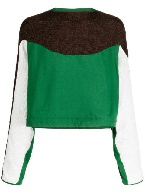 Kiko Kostadinov long-sleeve knitted-panel jumper