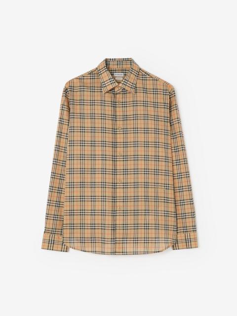 Burberry Relaxed Fit Check Cotton Shirt