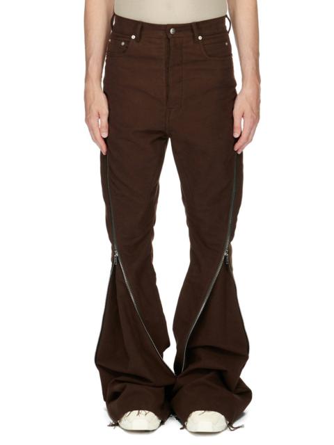 Rick Owens mid-rise zip-up extra-length jeans