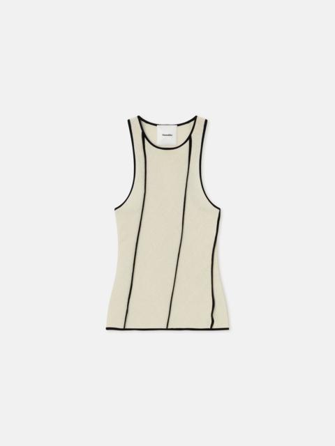 Nanushka Patchwork Mesh-Jersey Tank Top