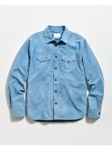 Billy Reid Savoy Featherweight Suede Workshirt