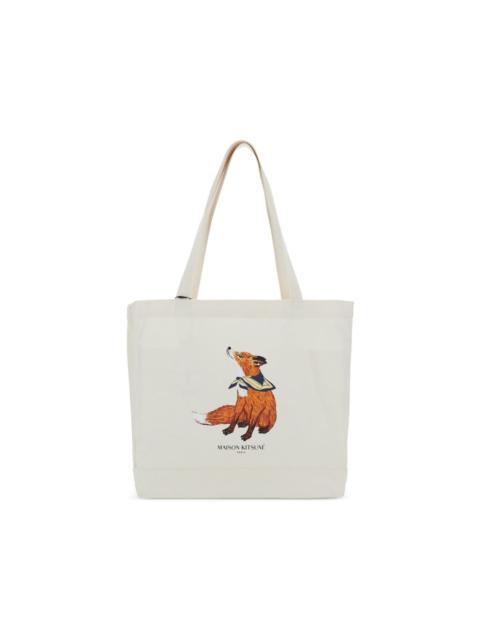 Maison Kitsuné Fox-print tote bag