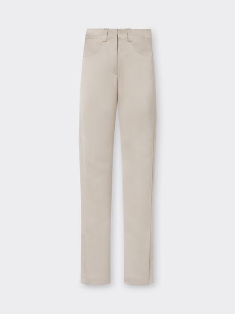 Ferrari Duchesse Satin Trousers with Buckle