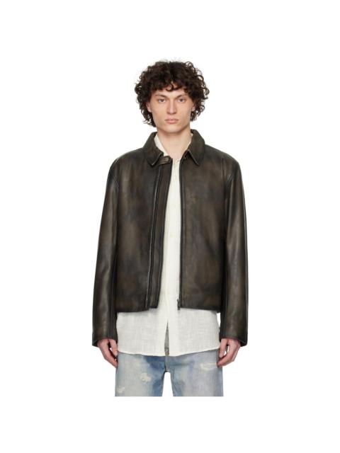 Holzweiler Brown Cillian Leather Jacket