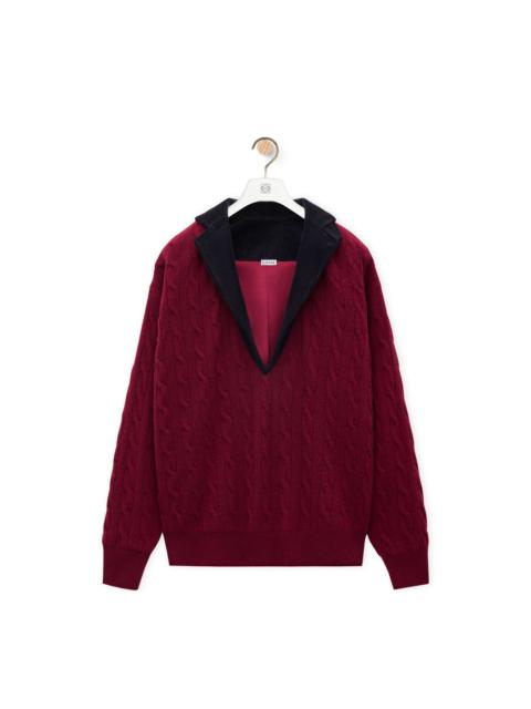 Loewe V-neck sweater in cashmere