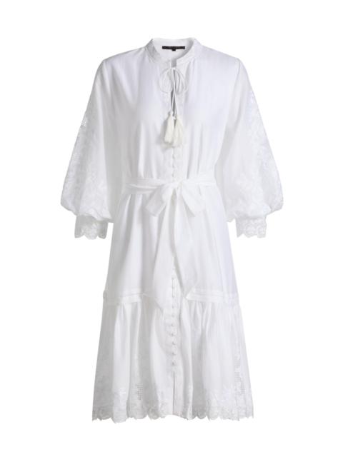 KOBI HALPERIN Women's Erica Cotton-Silk Minidress - White