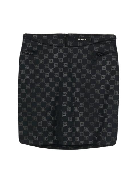 MISBHV logo-print mini skirt