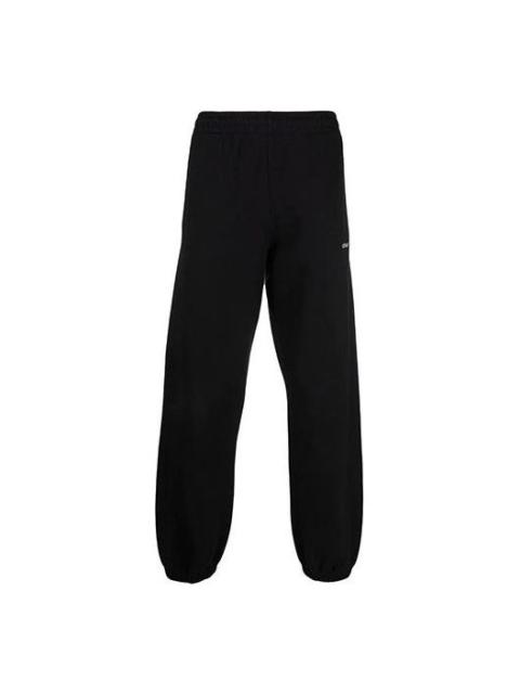Off-White Men's Off-White FW21 Arrow Pattern Sports Pants/Trousers/Joggers Black OMCH029F21FLE0031084