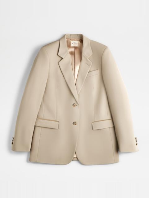 BLAZER IN WOOL - BEIGE