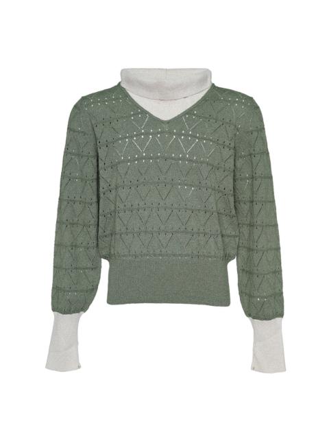 Brecht Drape Neck Jumper