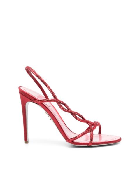 RENE CAOVILLA 110mm rhinestone-embellished sandals