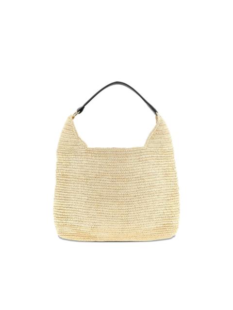 MAISON MICHEL Cristiana crocheted leather-handle shoulder bag