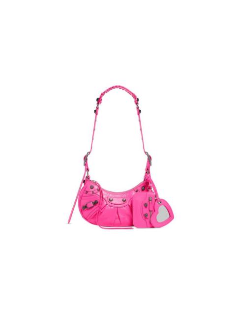 Women's Le Cagole Xs Shoulder Bag in Fluo Pink