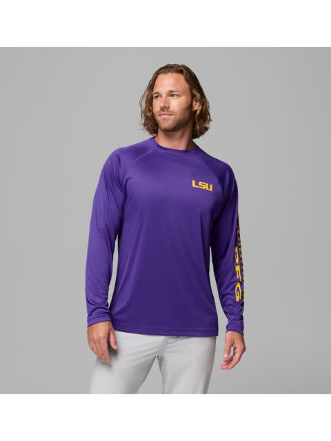 Columbia Men's Collegiate PFG Terminal Tackle Long Sleeve Shirt - LSU