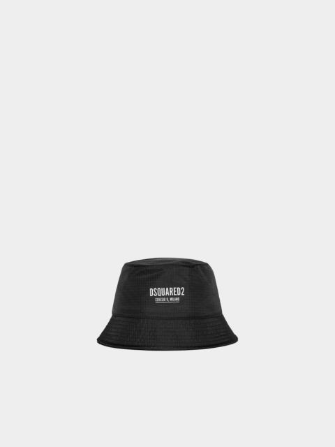 DSQUARED2 ONE LIFE RECYCLED NYLON BUCKET HAT | REVERSIBLE