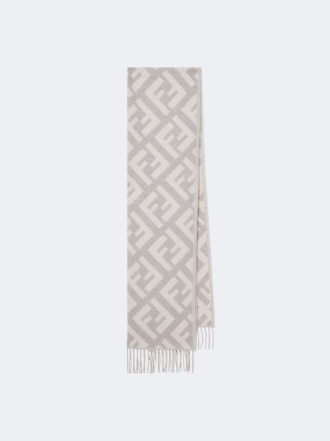 FENDI FF Zucca jacquard cashmere scarf