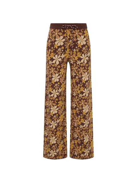 THE UPSIDE Copacabana Juniper floral-print knit trousers