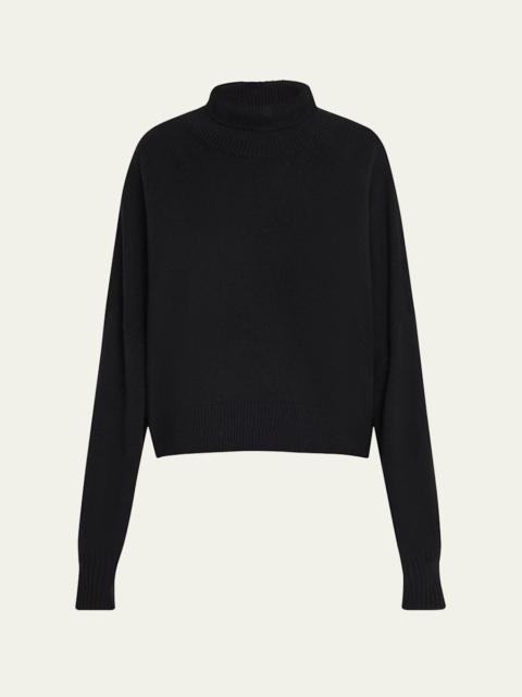 Loulou de Saison Luke Turtleneck Wool-Cashmere Sweater