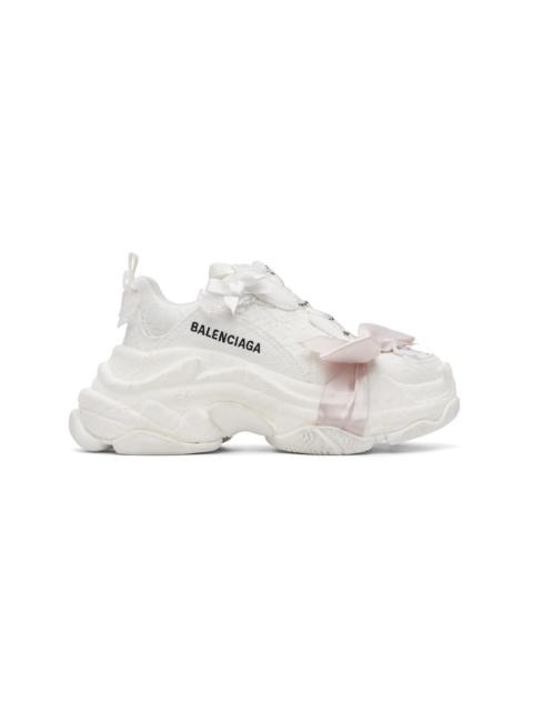 BALENCIAGA White Triple S Sneakers