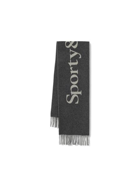 Sporty & Rich fringed scarf