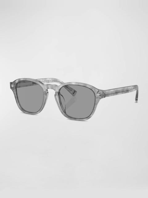 Brunello Cucinelli Vintage-Style Acetate Square Sunglasses