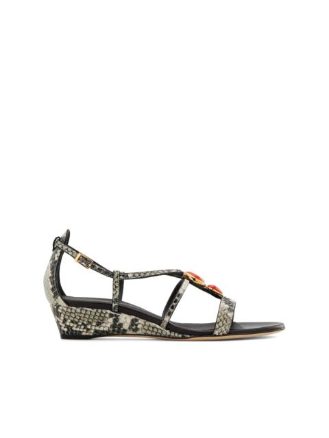 Giuseppe Zanotti Adelaide python-print sandals