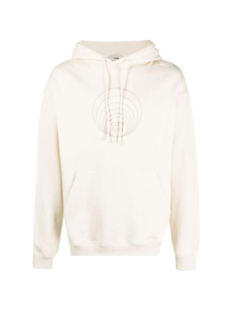 GmbH logo-embroidered organic cotton hoodie