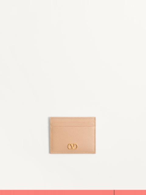 Valentino VLOGO SIGNATURE GRAINY CALFSKIN CARD HOLDER
