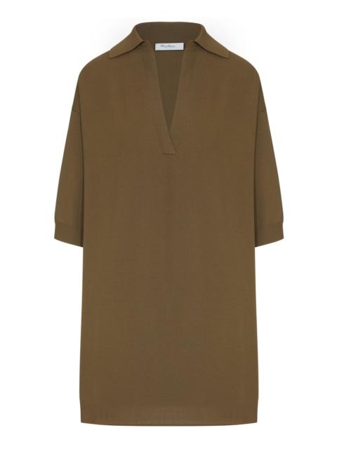 Max Mara LONG VISCOSE CREPE SWEATER