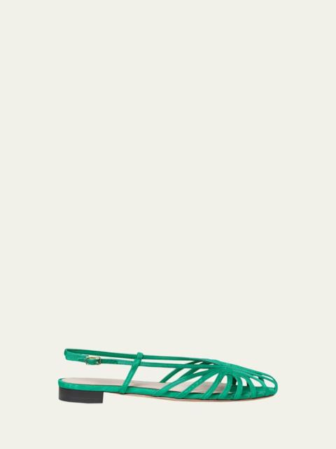 LOEFFLER RANDALL Devon Moire Slingback Sandals