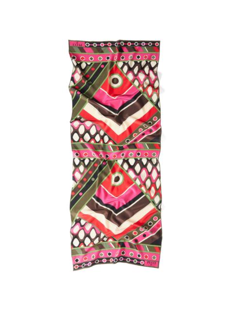 Vivara-print silk scarf