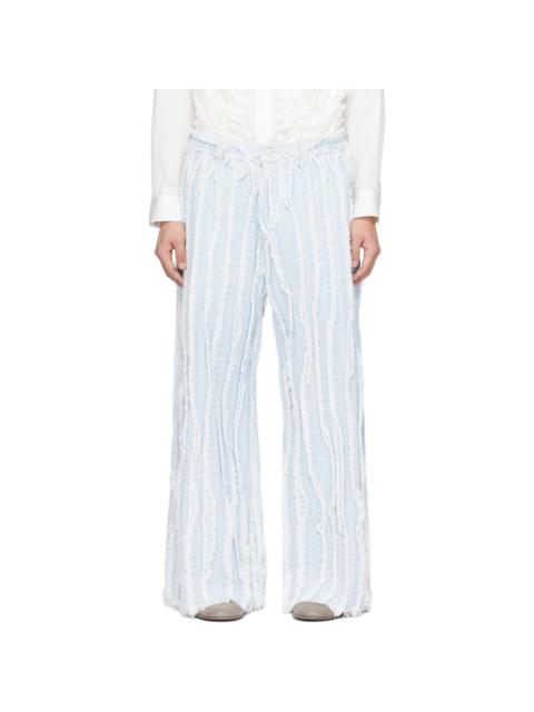 TAAKK Blue Frayed Edge Jeans