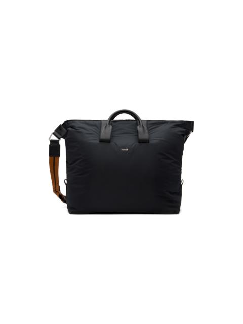 Black Technical Fabric Holdall Duffle Bag